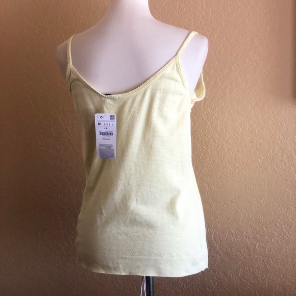 Zara Trafaluc Women’s Yellow Tank Top Size S M - Picture 5 of 7